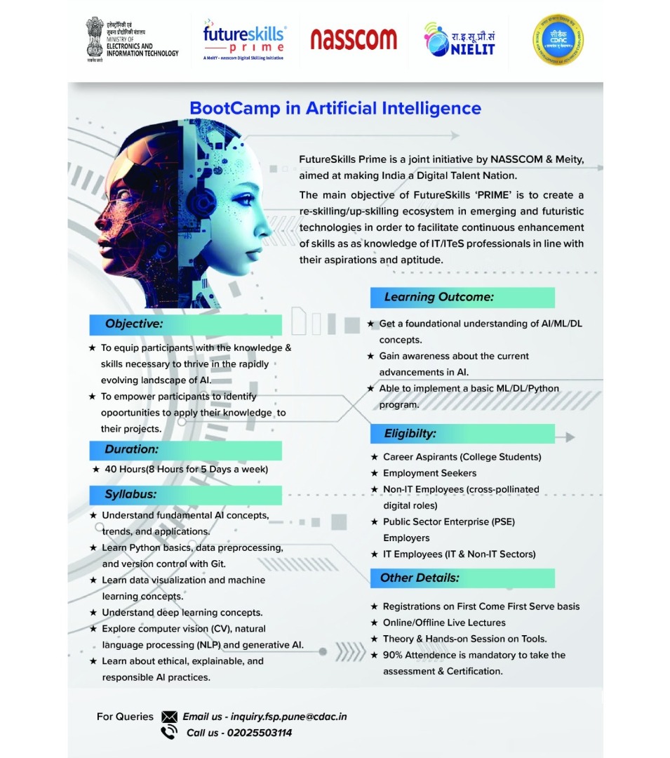 5 Days Boot Camp in Artificial Intelligence